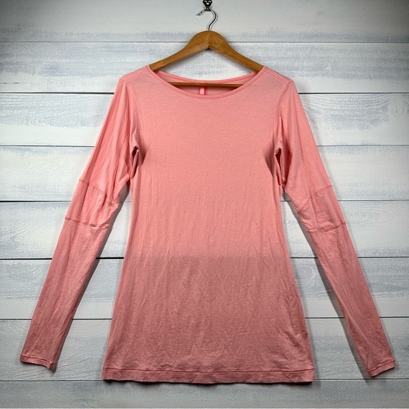 lululemon athletica Tops - Lululemon Devotion Long Sleeve Tee in Pink Shell